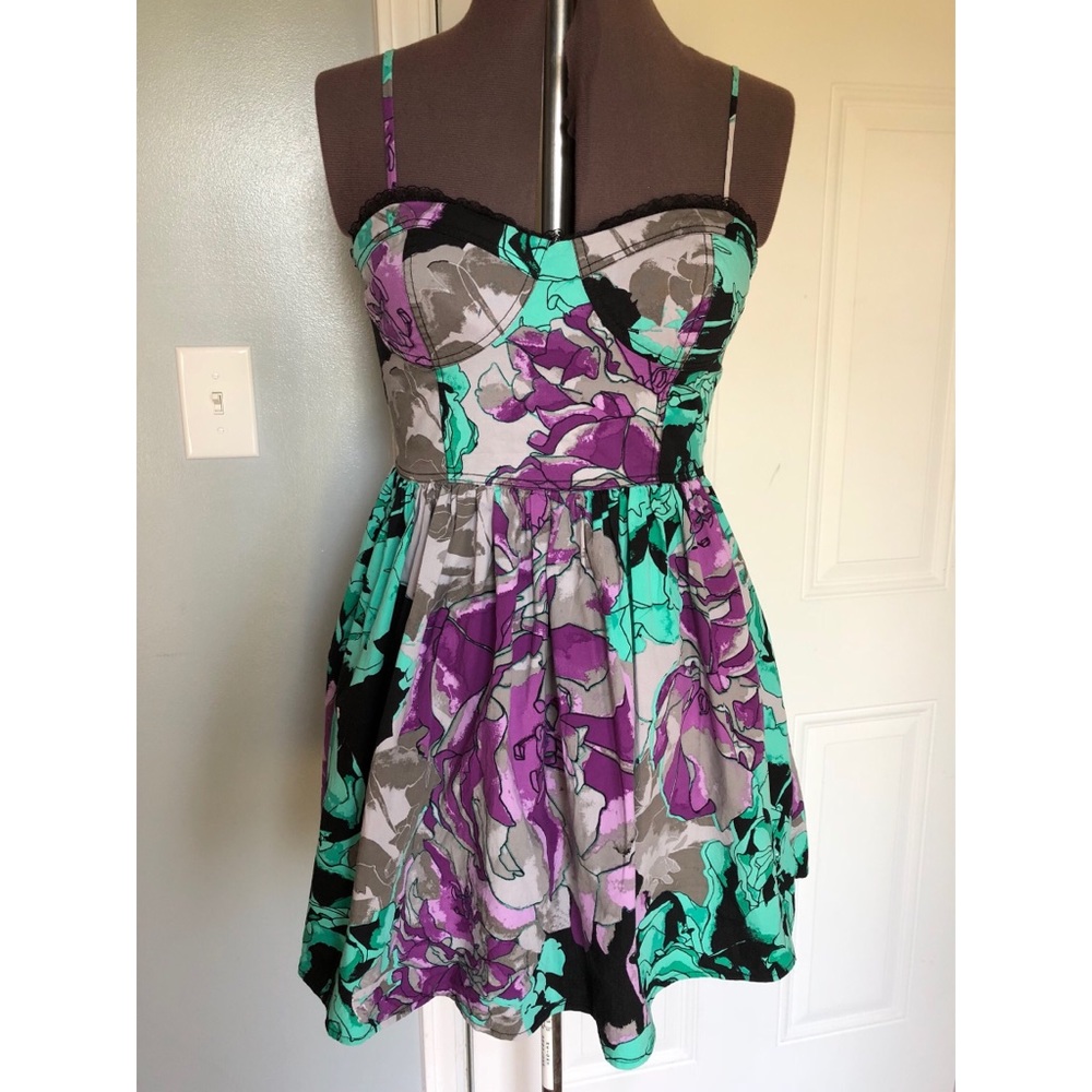 GIANNI BINI • FIT & FLARE BUSTIER DRESS